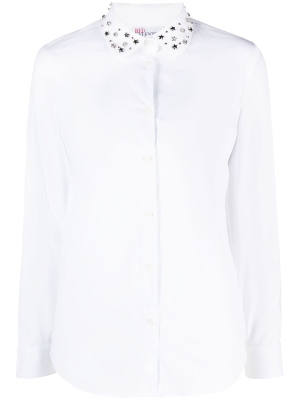 

Studded-collar button-up shirt, RED Valentino Studded-collar button-up shirt