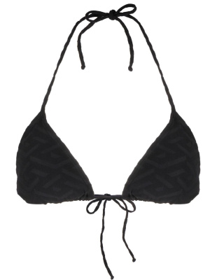 

Debossed-monogram bikini top, Versace Debossed-monogram bikini top