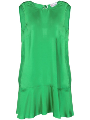 

Sleeveless ruffle-hem dress, RED Valentino Sleeveless ruffle-hem dress