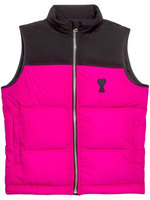

Logo-patch padded gilet, AMI Paris Logo-patch padded gilet