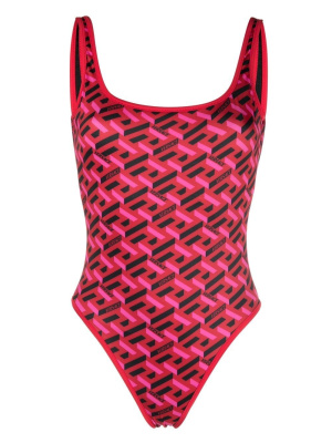 

Logo-print swimsuit, Versace Logo-print swimsuit
