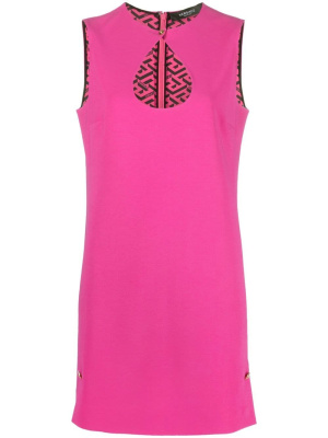 

Cut-out shift dress, Versace Cut-out shift dress