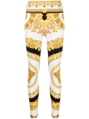 

Barocco-print leggings, Versace Barocco-print leggings