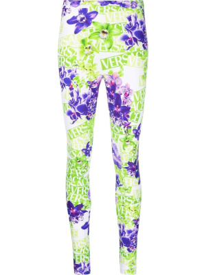 

Floral print leggings, Versace Floral print leggings