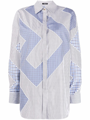 

Greca-pattern long-sleeve shirt, Versace Greca-pattern long-sleeve shirt