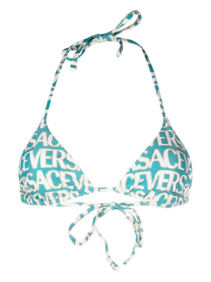 

Logo-print bikini top, Versace Logo-print bikini top