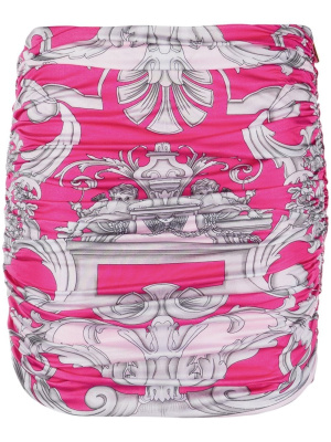 

Baroque-print mini skirt, Versace Baroque-print mini skirt