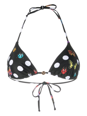 

X Dua Lipa butterfly-print bikini top, Versace X Dua Lipa butterfly-print bikini top