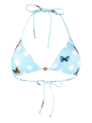 

Butterflies-print bikini top, Versace Butterflies-print bikini top