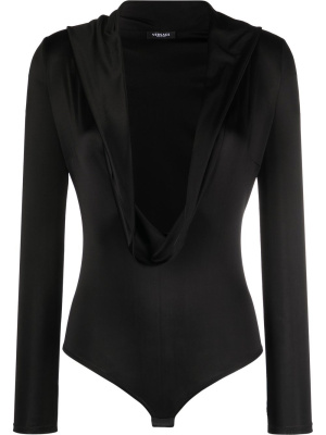 

Cowl-neck long-sleeved bodysuit, Versace Cowl-neck long-sleeved bodysuit