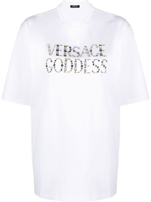 

Goddess-print T-shirt, Versace Goddess-print T-shirt