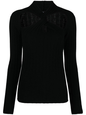 

Twisted ribbed-knit jumper, Versace Twisted ribbed-knit jumper