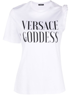 

Logo-print cotton T-shirt, Versace Logo-print cotton T-shirt