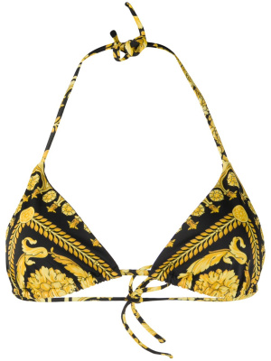 

Baroque print bikini top, Versace Baroque print bikini top