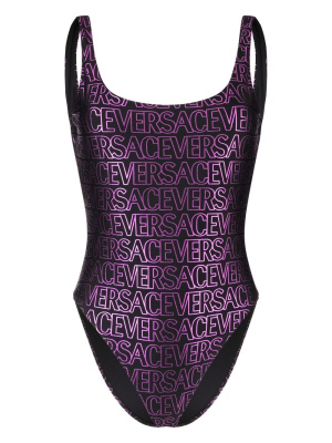 

All-over logo-print swimsuit, Versace All-over logo-print swimsuit