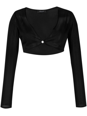 

Medusa cropped buttoned cardigan, Versace Medusa cropped buttoned cardigan