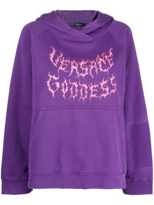 

Graphic-print cotton hoodie, Versace Graphic-print cotton hoodie