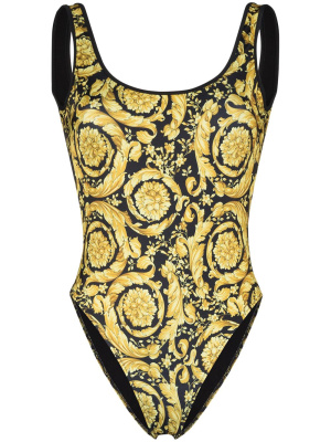 

Baroque-print swimsuit, Versace Baroque-print swimsuit
