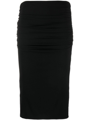 

Gathered midi skirt, Versace Gathered midi skirt