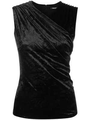 

Gathered-detail sleeveless top, Versace Gathered-detail sleeveless top