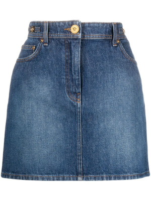 

Medusa denim skirt, Versace Medusa denim skirt