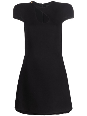 

Cut-out detail mini dress, Versace Cut-out detail mini dress
