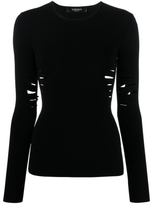 

Cut-out knitted top, Versace Cut-out knitted top