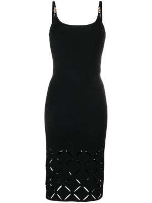 

Medusa-plaque cut-out midi dress, Versace Medusa-plaque cut-out midi dress