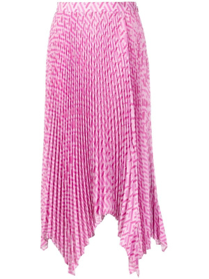 

Greca pleated midi dress, Versace Greca pleated midi dress