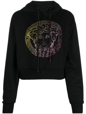 

Crystal-embellished Medusa hoodie, Versace Crystal-embellished Medusa hoodie