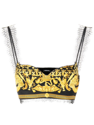 

Baroque-print top, Versace Baroque-print top