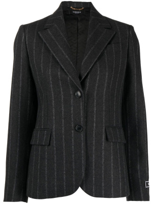 

Ges logo-pinstripe blazer, Versace Ges logo-pinstripe blazer
