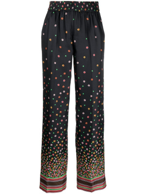 

Floral-print silk trousers, RED Valentino Floral-print silk trousers