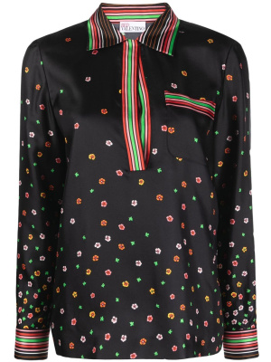 

Floral-print silk blouse, RED Valentino Floral-print silk blouse