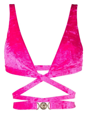 

Medusa plaque triangle bikini top, Versace Medusa plaque triangle bikini top