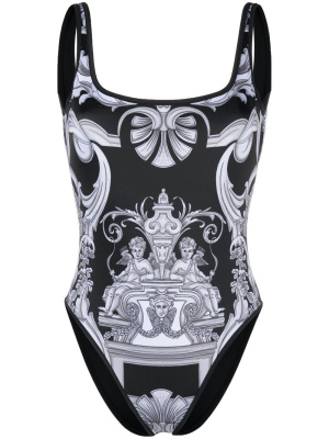 

Baroque pattern-print swimsuit, Versace Baroque pattern-print swimsuit