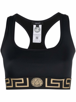 

La Greca cropped sports bra, Versace La Greca cropped sports bra