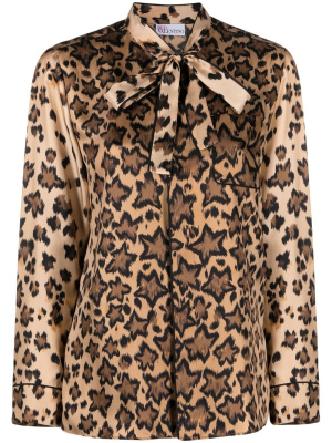 

Leo Star-print silk shirt, RED Valentino Leo Star-print silk shirt