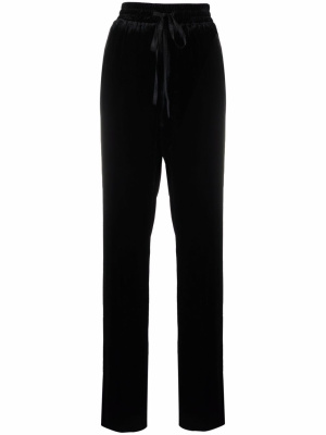 

Velvet straight-leg track pants, RED Valentino Velvet straight-leg track pants