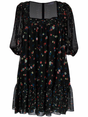 

Floral-print shift dress, RED Valentino Floral-print shift dress