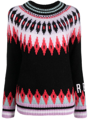 

Fair isle knit jumper, RED Valentino Fair isle knit jumper