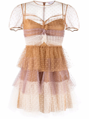 

Layered tulle dress, RED Valentino Layered tulle dress