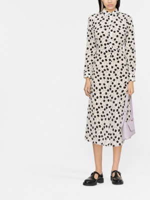 

Cherry-print silk shirtdress, RED Valentino Cherry-print silk shirtdress