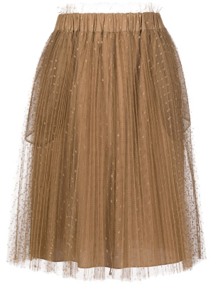 

Point d'esprit tulle knee-length skirt, RED Valentino Point d'esprit tulle knee-length skirt