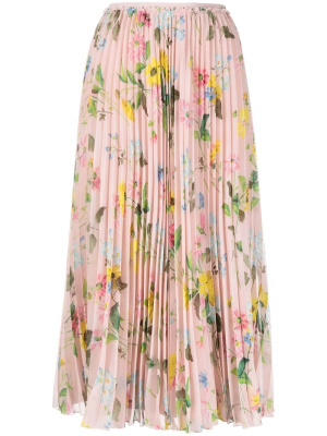 

Floral-print pleated midi skirt, RED Valentino Floral-print pleated midi skirt