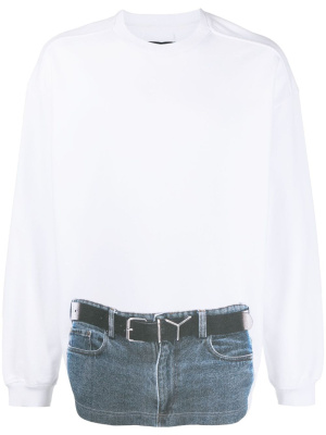 

Trompe l'oeil-print sweatshirt, Y/Project Trompe l'oeil-print sweatshirt