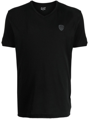 

Logo-patch V-neck T-shirt, Ea7 Emporio Armani Logo-patch V-neck T-shirt