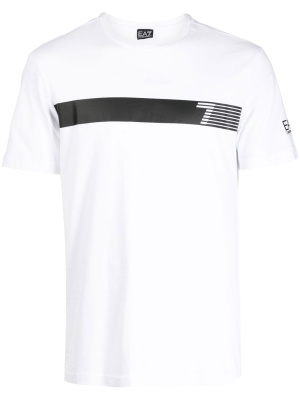 

Logo-print cotton t-shirt, Ea7 Emporio Armani Logo-print cotton t-shirt
