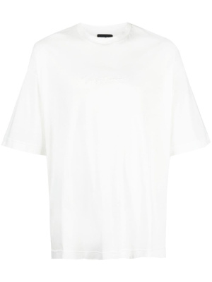 

Debossed-logo cotton T-shirt, Giorgio Armani Debossed-logo cotton T-shirt