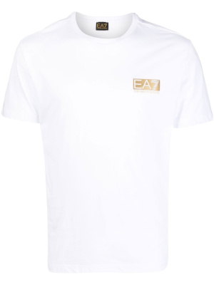 

Logo-print crew-neck T-shirt, Ea7 Emporio Armani Logo-print crew-neck T-shirt